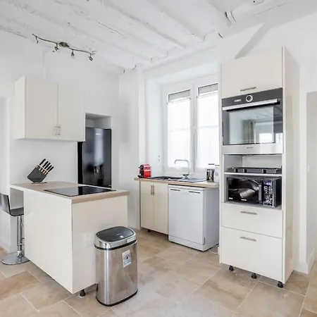 Apartmán De Charm Distinctif Sejour Elegant Dans Le Marais Branche Paříž